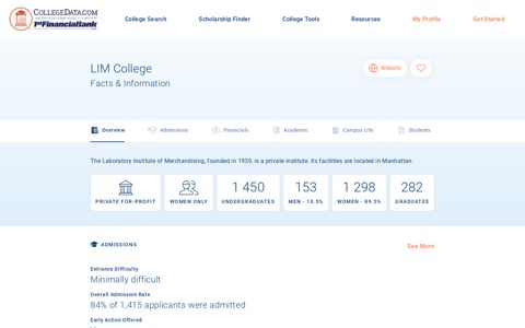 LIM College Facts & Information | CollegeData