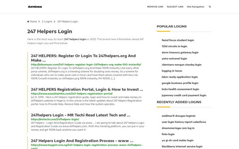 247 Helpers Login ❤️ One Click Access - iLoveLogin