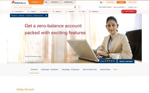 Salary Account | Corporate Salary Account - ICICI Bank