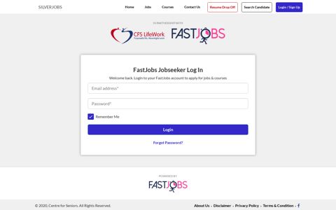 FastJobs Jobseeker Log In | SILVERJOBS