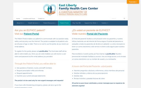 Patient Portal – East Liberty Family Health Care Center