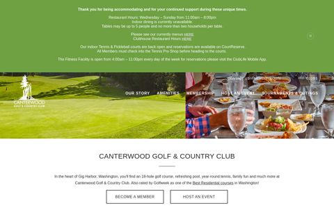 Canterwood Golf & Country Club | Gig Harbor WA - ClubCorp