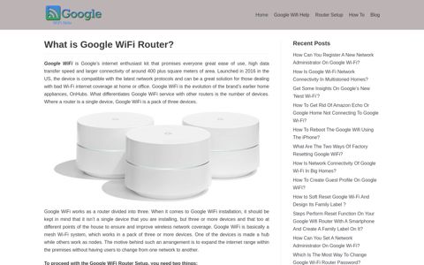 Google Wifi Login | Google Wifi Setup | Google Wifi Support