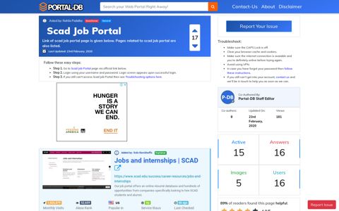 Scad Job Portal