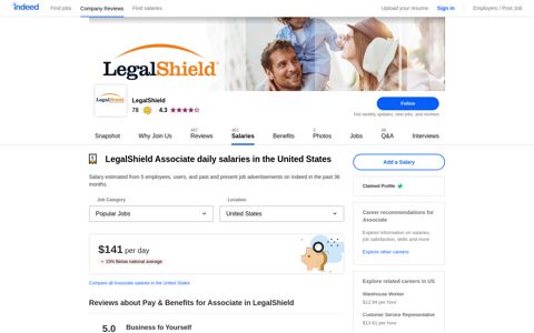 LegalShield Associate Salaries in the United States | Indeed ...