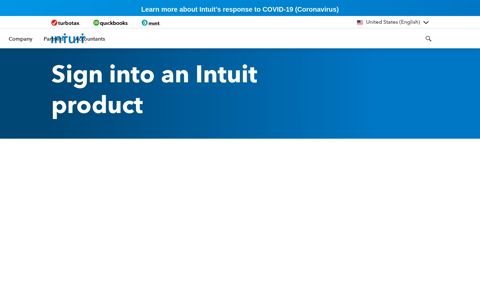 Intuit® Login: Sign in to Access Your Intuit Products Account