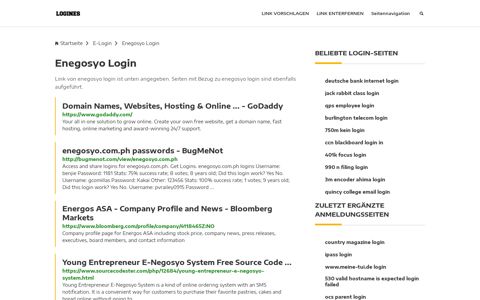 Enegosyo Login | Allgemeine Informationen zur Anmeldung