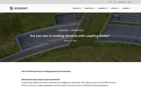 Tips for Leapfrog users working remotely - Seequent