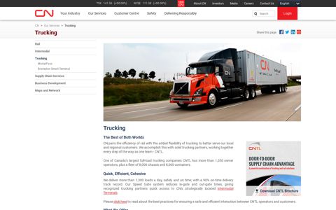 Trucking | Transportation Services | Our Services | cn.ca