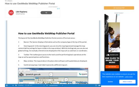 How to use GeoMedia WebMap Publisher Portal | Manualzz