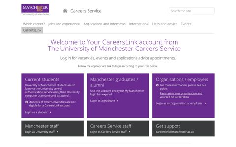 CareersLink (The University of Manchester) - Careers Service