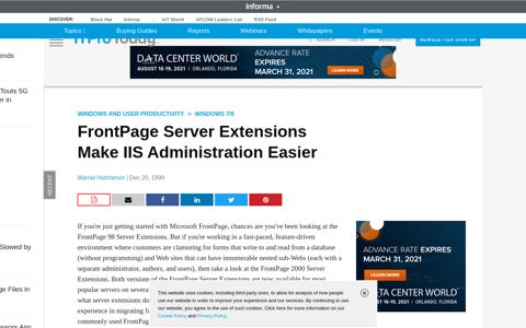 FrontPage Server Extensions Make IIS Administration Easier ...