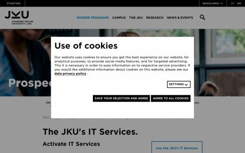 Access the JKU's IT Services | JKU Linz