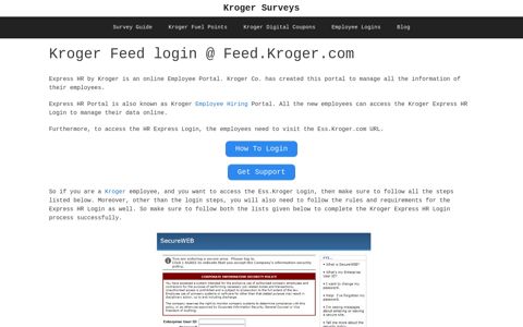 Kroger Feed login @ Feed.Kroger.com - Greatpeople.me