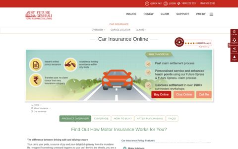 Car Insurance, Online Vehicle Insurance | Future Generali