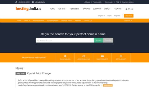 Portal Home - Hosting.India.to