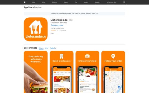 ‎Lieferando.de on the App Store