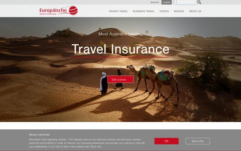 Travel insurance for holidays ... - Europäische Reiseversicherung