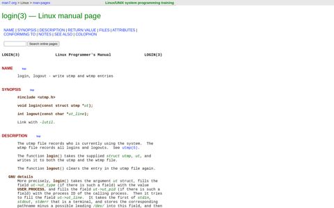 login(3) - Linux manual page - man7.org