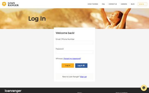 Log In - Loan Ranger - Online Cash Loan for Philippines