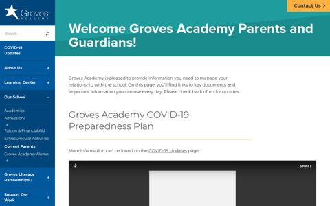 Current Parents | Our School | Groves Academy | Minnesota