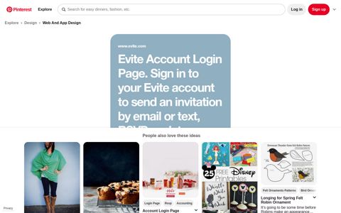 Evite Account Login Page. Sign in to your Evite account to ...