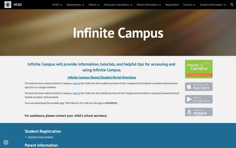 HCSD - IC - Infinite Campus - Google Sites