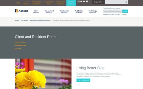 Evergreen Management Group's Client and Resident Portal