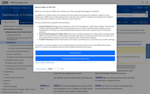 Dashboards in Process Portal - IBM