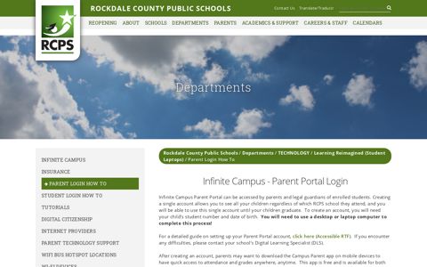 Infinite Campus - Parent Portal Login - Rockdale County ...