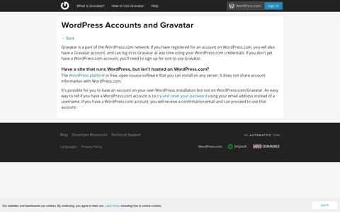 WordPress Accounts and Gravatar - Gravatar - Globally ...