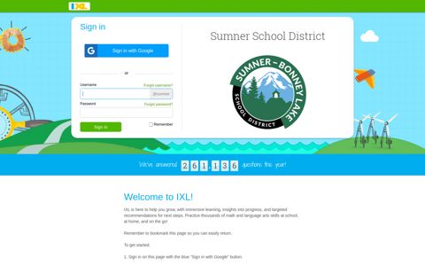 Sumner School District - IXL