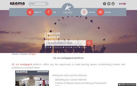 K2 log in - Kcenter - SKEMA Business School