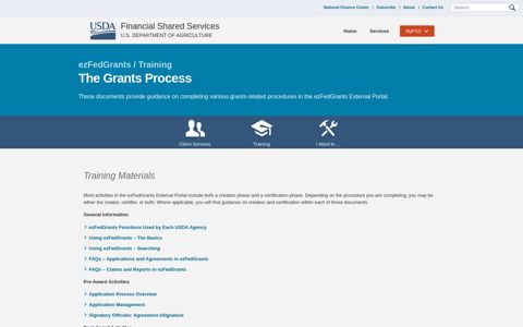 ezFedGrants Training - The Grants Process | Financial Shared ...