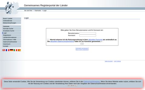 Login - Registerportal