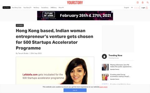 Hong Kong based, Indian woman entrepreneur's venture gets ...