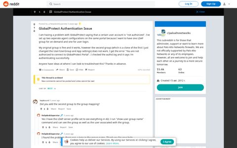 GlobalProtect Authentication Issue : paloaltonetworks - Reddit