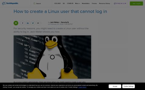 How to create a Linux user that cannot log in - TechRepublic