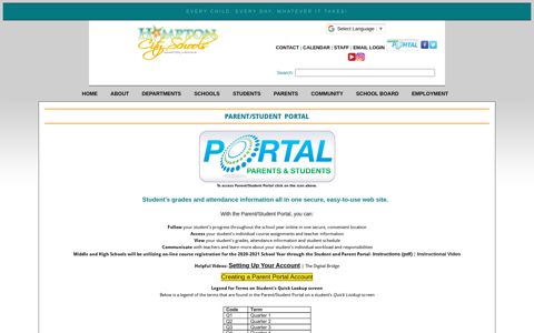 Parent Portal - Hampton City Schools