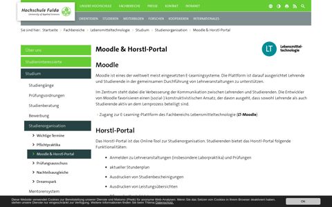 Moodle & Horstl-Portal – Hochschule Fulda