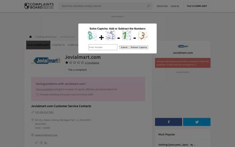 Jovialmart.com Reviews, Complaints & Contacts | Complaints ...