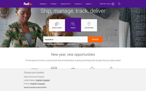 Tracking, Shipping, and Locations - FedEx