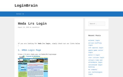 Hmda Lrs - Hmda-Login Page - LoginBrain