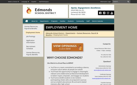 Employment Home - Edmonds School District