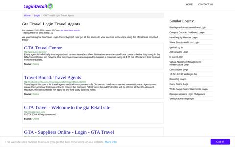 Gta Travel Login Travel Agents GTA Travel Center - http ...