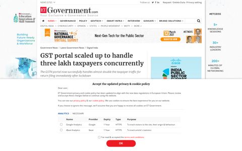gstn.org.in: GST portal scaled up to handle three lakh ...