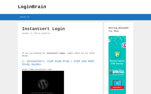 instantcert login - LoginBrain