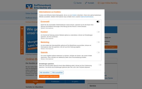 Raiffeisenbank Ems-Vechte eG Online-Banking