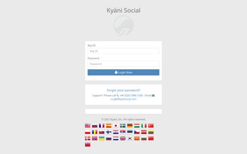 Login Now - Kyani Social