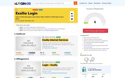 Exsilia Login - A database full of login pages from all over the ...